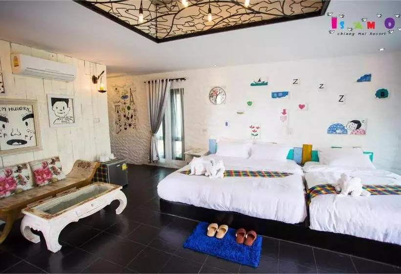 Deluxe Kolmen Hengen Huone, Is Am O Chiang Mai Resort