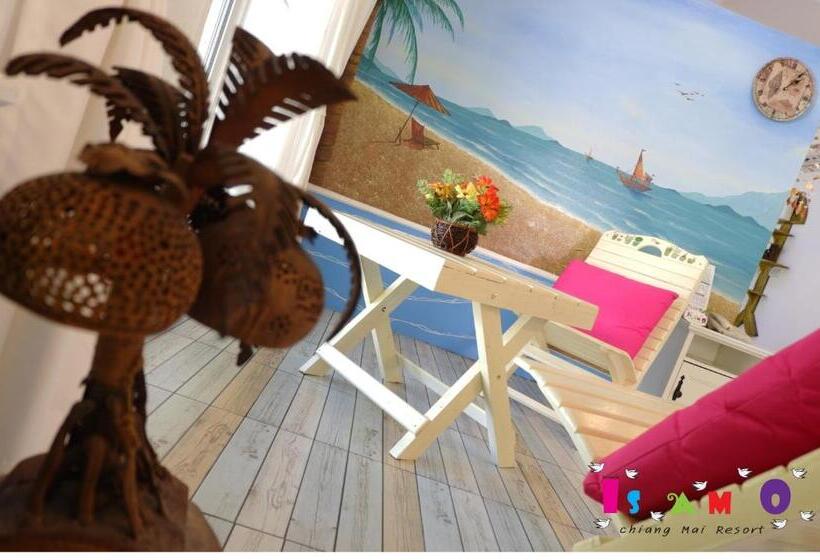 キングサイズベッドのデラックスルーム, Is Am O Chiang Mai Resort