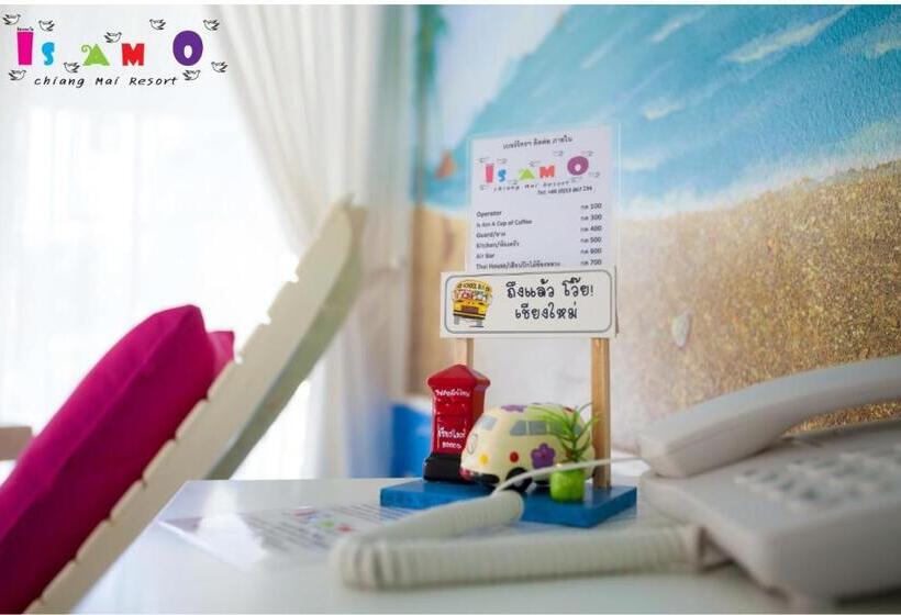 キングサイズベッドのデラックスルーム, Is Am O Chiang Mai Resort