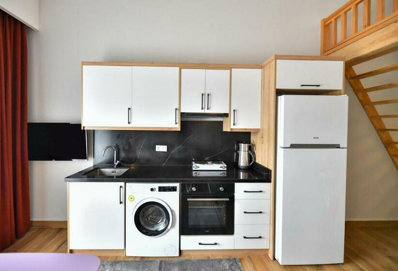 Estudi Estàndard amb Balconada, Red Moon Suites