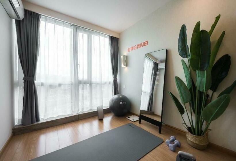 Quarto Executivo Cama King, Wesu Apartment Shenzhen Futian Bagualing Branch