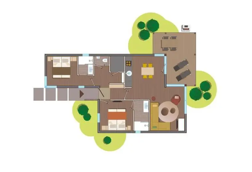 Talo 2 Makuuhuonetta, Terhills Resort By Center Parcs