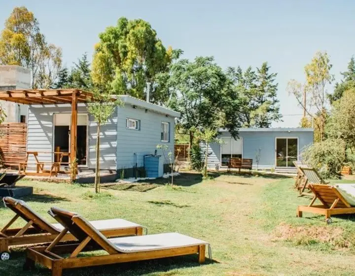 Huoneisto 1 Makuuhuone Allasnäkymä, Entre Las Sierras Cabañas Tiny House