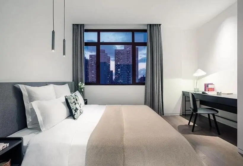 Standard-studio Parveke, Base Pusan Serviced Apartment  Shanghai New International Expo Centre