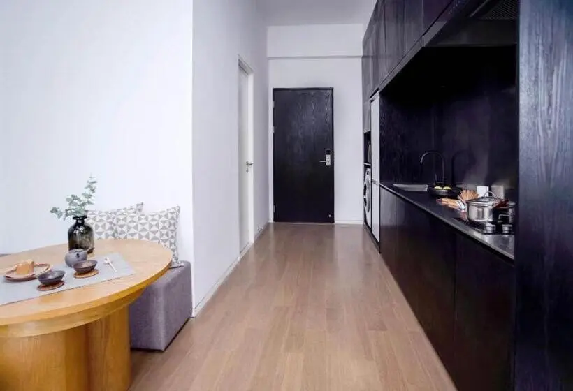 Standard-studio Parveke, Base Pusan Serviced Apartment  Shanghai New International Expo Centre