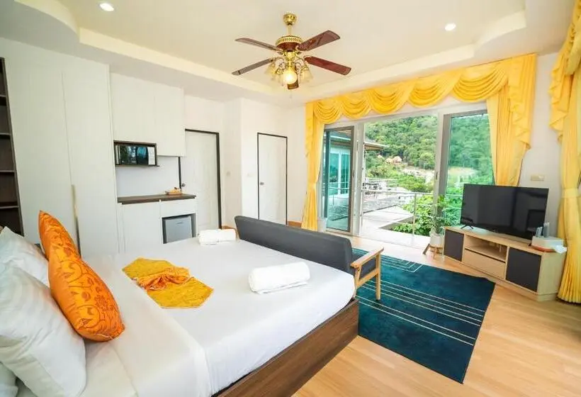 Standard-huone Merinäkymä Parveke, ฺbaan Waru Seaview Villa