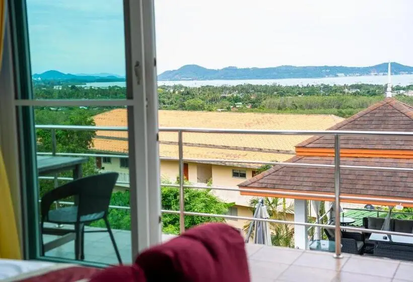 Standard-huone King-vuode, ฺbaan Waru Seaview Villa