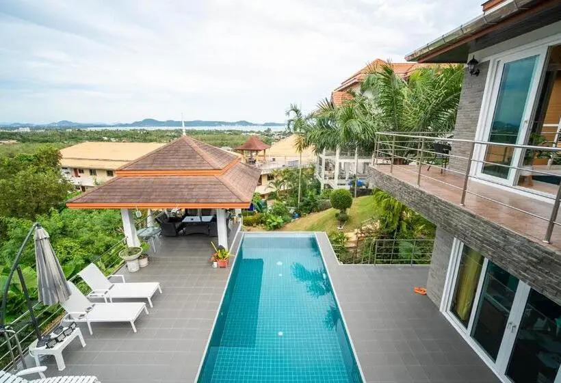 Standard-huone King-vuode, ฺbaan Waru Seaview Villa