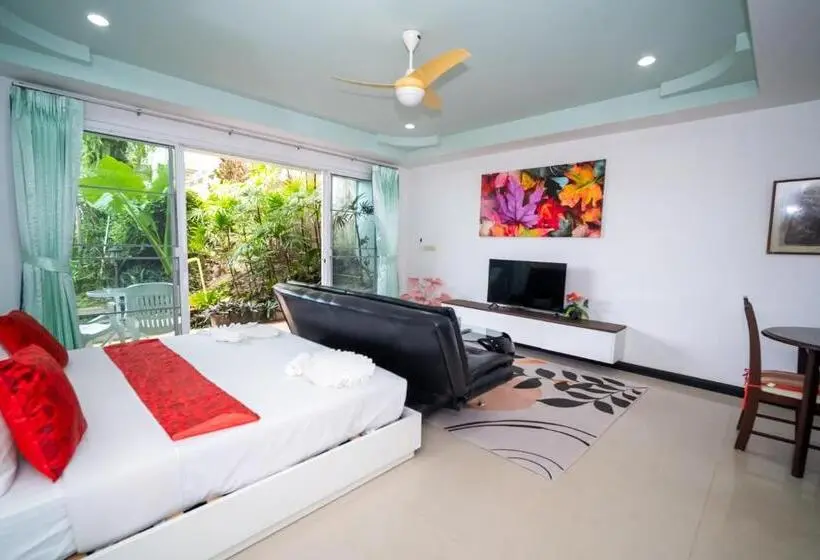 Standard-huone Puutarhanäkymä, ฺbaan Waru Seaview Villa