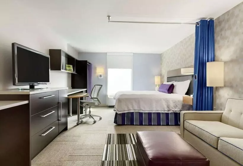 ダブルベッドのスタンダードスタジオ, Home2 Suites By Hilton Anchorage/midtown