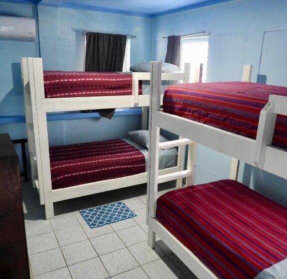 غرفة قياسية رباعية, Sandbar Beachfront Hostel & Restaurant