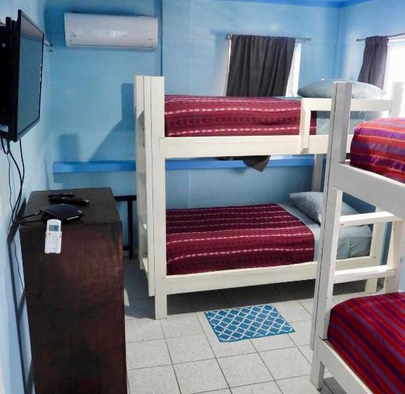 غرفة قياسية رباعية, Sandbar Beachfront Hostel & Restaurant