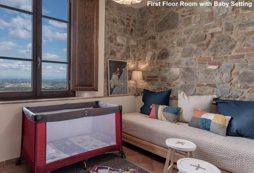 آپارتمان 1 خوابه با چشم‌انداز استخر, Agriturismo Rigone In Chianti