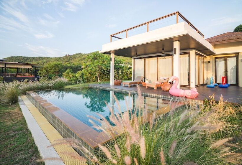 וילת דלוקס 2 חדרי שינה עם בריכה, The Spirit Resort Hua Hin