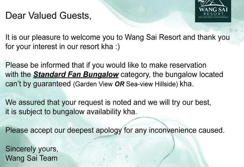 Бунгало Стандарт, Wang Sai Resort   Sha Plus