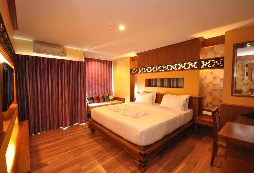 غرفة سوبيريور ذات إطلالة جانبية على البحر, Chalelarn Hotel Hua Hin