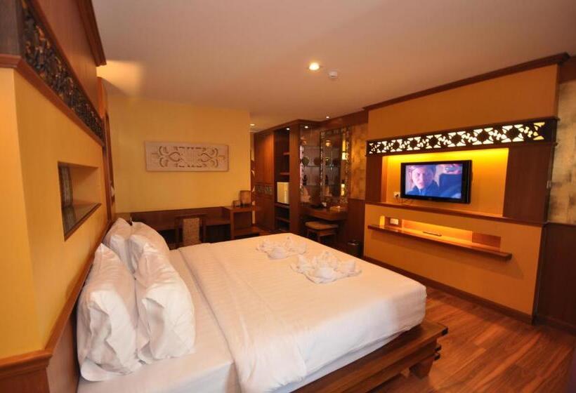 غرفة سوبيريور ذات إطلالة جانبية على البحر, Chalelarn Hotel Hua Hin