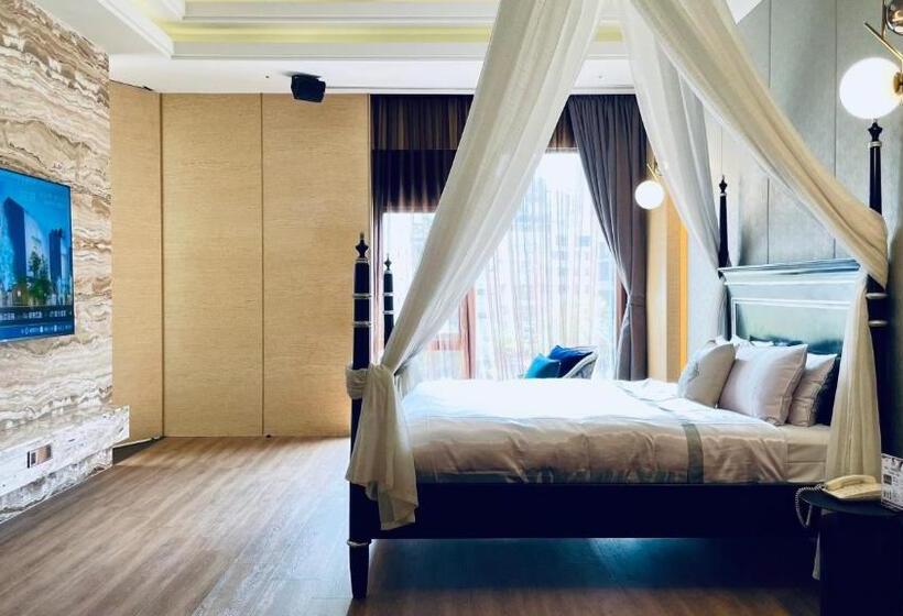 اتاق استاندارد با تخت دو نفره بزرگ, Mulan Motel Taipei