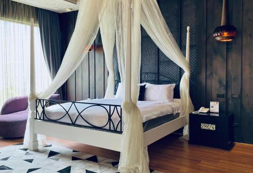 اتاق استاندارد با تخت دو نفره بزرگ, Mulan Motel Taipei