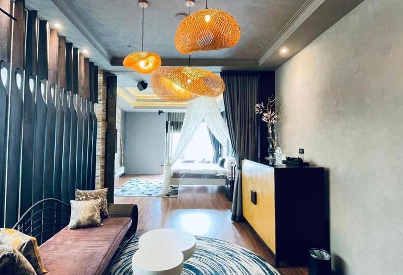 اتاق استاندارد با تخت دو نفره بزرگ, Mulan Motel Taipei