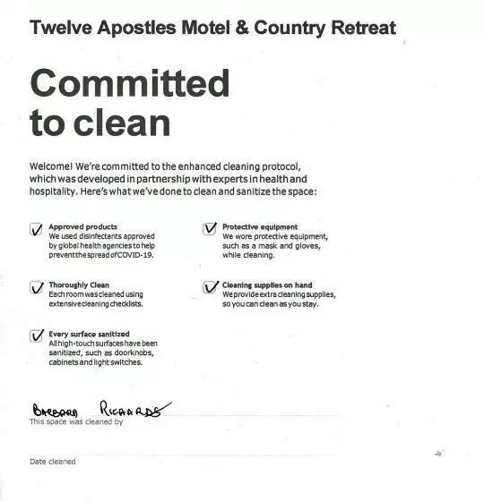 キャビン, Twelve Apostles Motel & Country Retreat