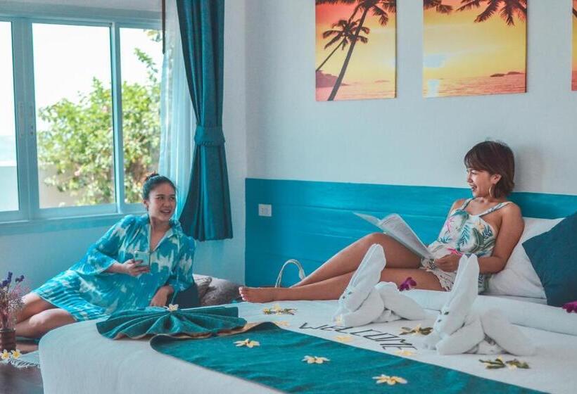 וילת חדר שינה 1 עם נוף לים, Three Trees Samui Resort   Sarocha Villa