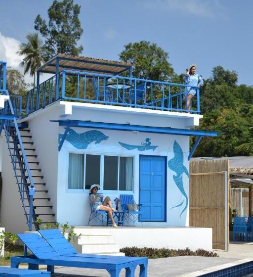 וילת חדר שינה 1 עם נוף לים, Three Trees Samui Resort   Sarocha Villa