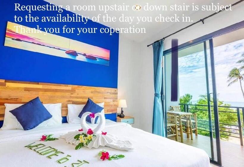 חדר דחוקס עם מיטת קינג, Three Trees Samui Resort   Sarocha Villa