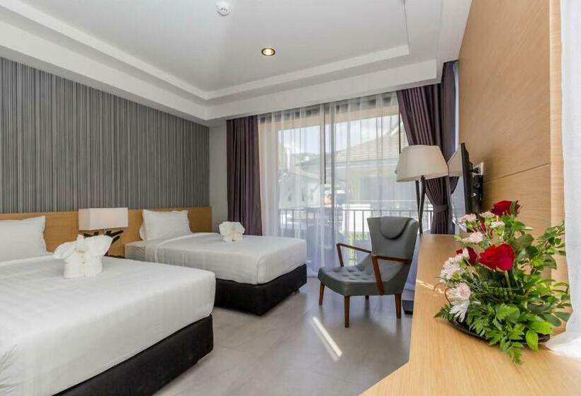 발코니 디럭스 룸, Apple A Day Resort Krabi, Ao Nang Beach   Sha Extra Plus