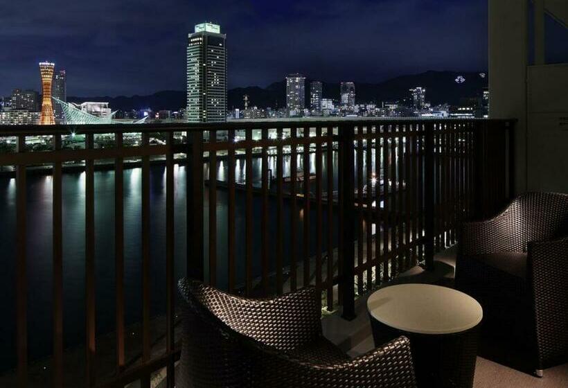 חדר דלוקס נוף לים, Kobe Minato Onsen Ren