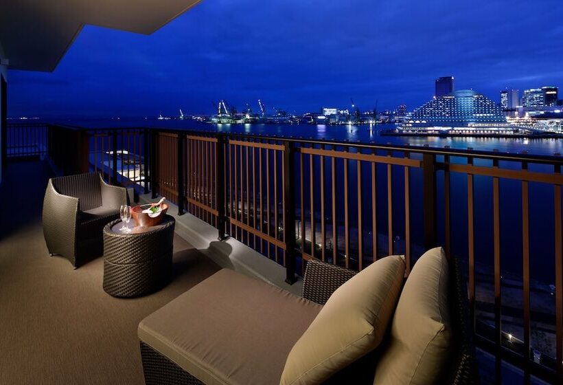 חדר דלוקס נוף לים, Kobe Minato Onsen Ren