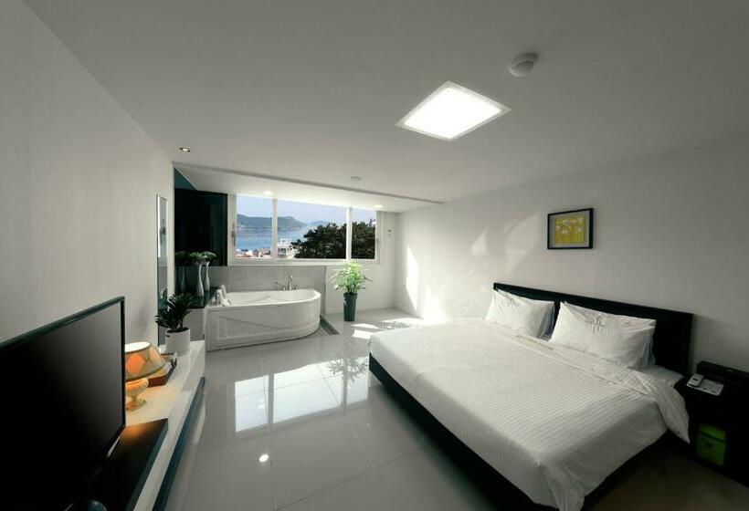 غرفة ديلوكس مطلّة علي البحر, Doya Hotel Geoje