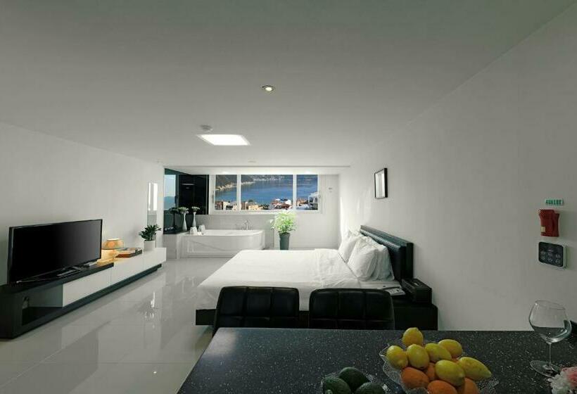 غرفة ديلوكس مطلّة علي البحر, Doya Hotel Geoje