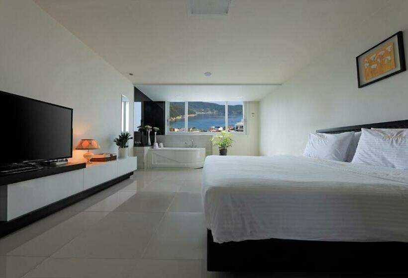 غرفة ديلوكس مطلّة علي البحر, Doya Hotel Geoje