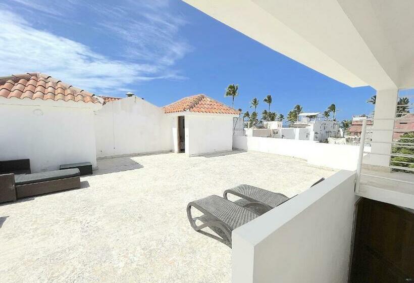 1 Bedroom Penthouse Apartment, Caribbean Galaxy Paradise Hotel Wifi Los Corales Bavaro Beach Club & Spa