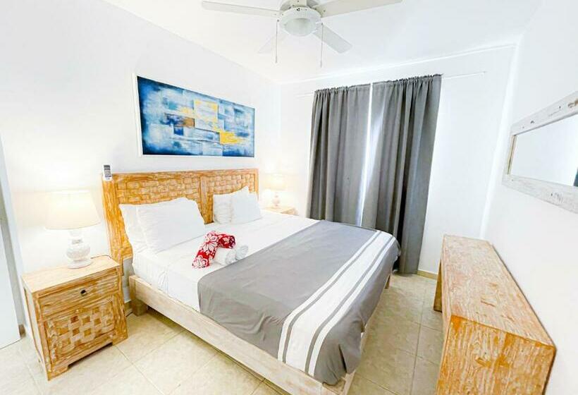 آپارتمان 1 خوابه با چشم‌انداز استخر, Caribbean Galaxy Paradise Hotel Wifi Los Corales Bavaro Beach Club & Spa