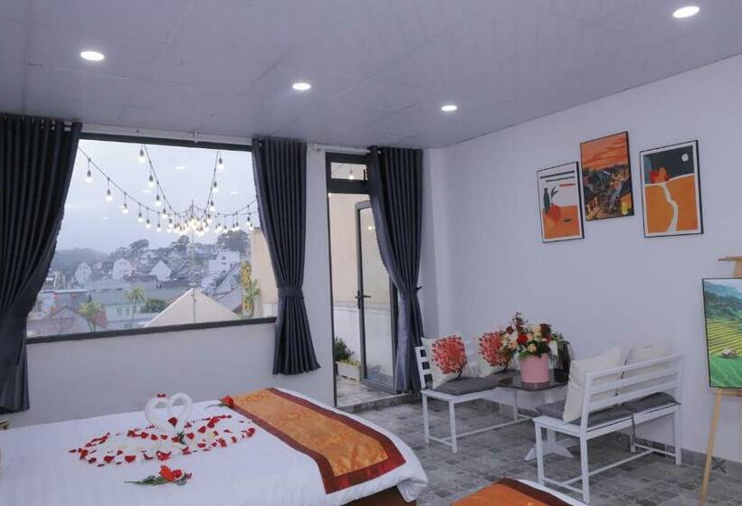 اتاق خانوادگی با چشمانداز کوه, Thân Thiện Homestay đà Lạt