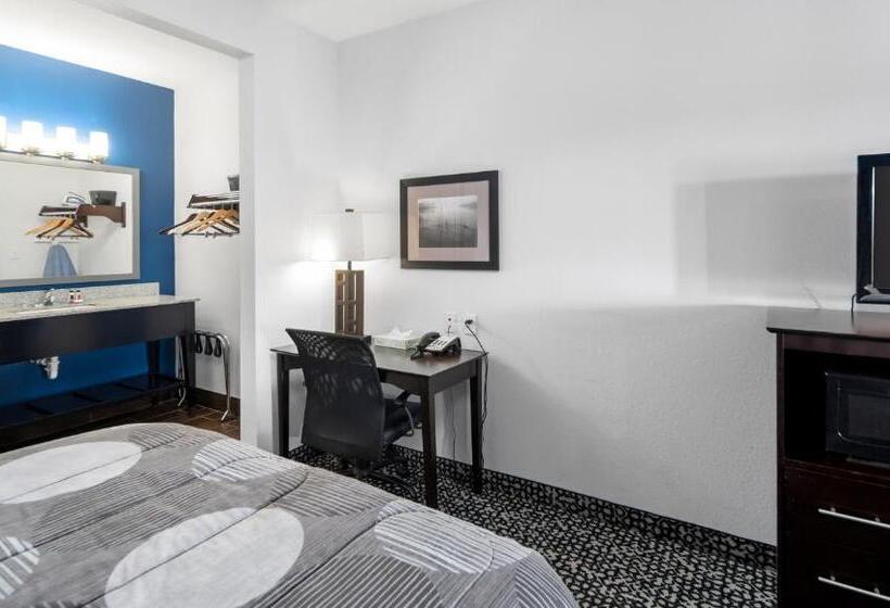 适合残疾人士使用的带超级大床的标准间, Belmont Inn And Suites Tatum