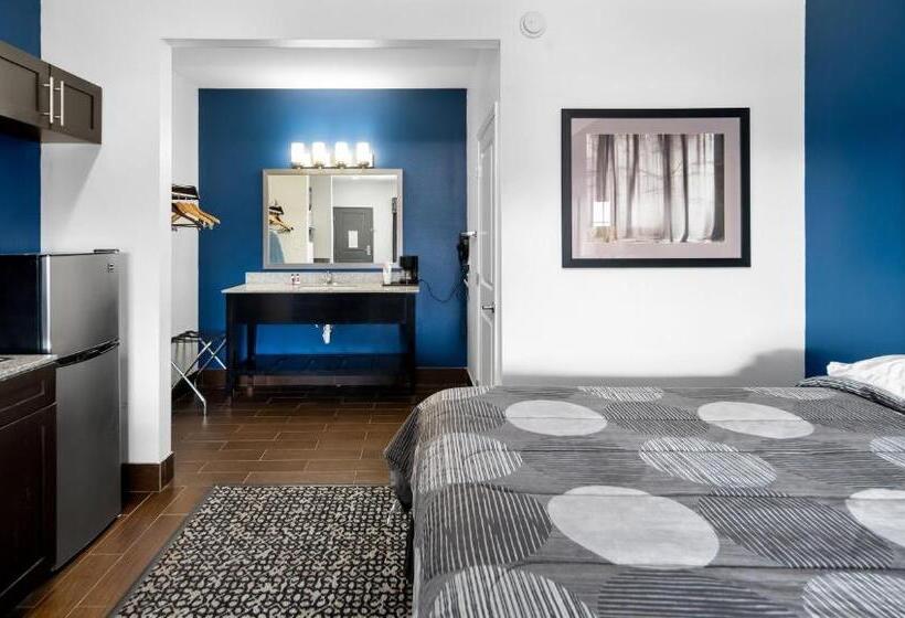 适合残疾人士使用的带超级大床的标准间, Belmont Inn And Suites Tatum