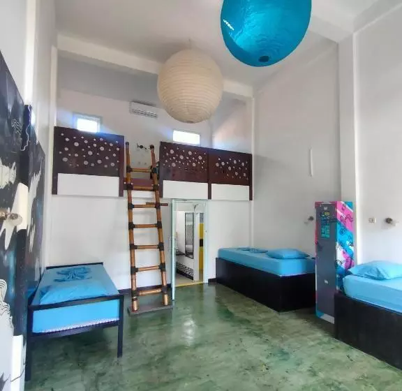 تختخواب در اتاق مشترک, Gili Beach Bum Hostel