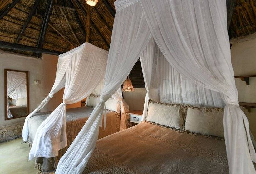 בקתה סטנדרטית עם נוף לים, Diamante K   Inside Tulum National Park