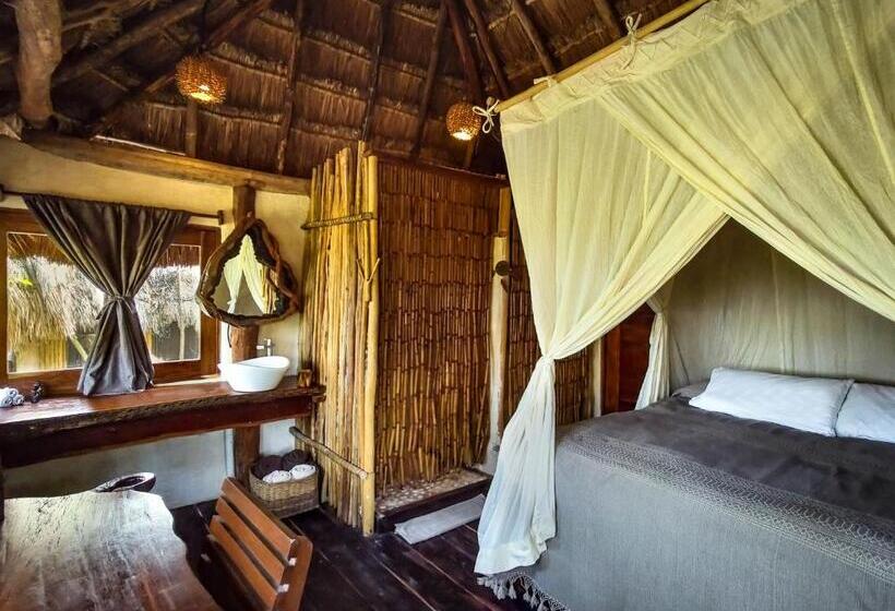 בקתה סטנדרטית עם נוף לים, Diamante K   Inside Tulum National Park