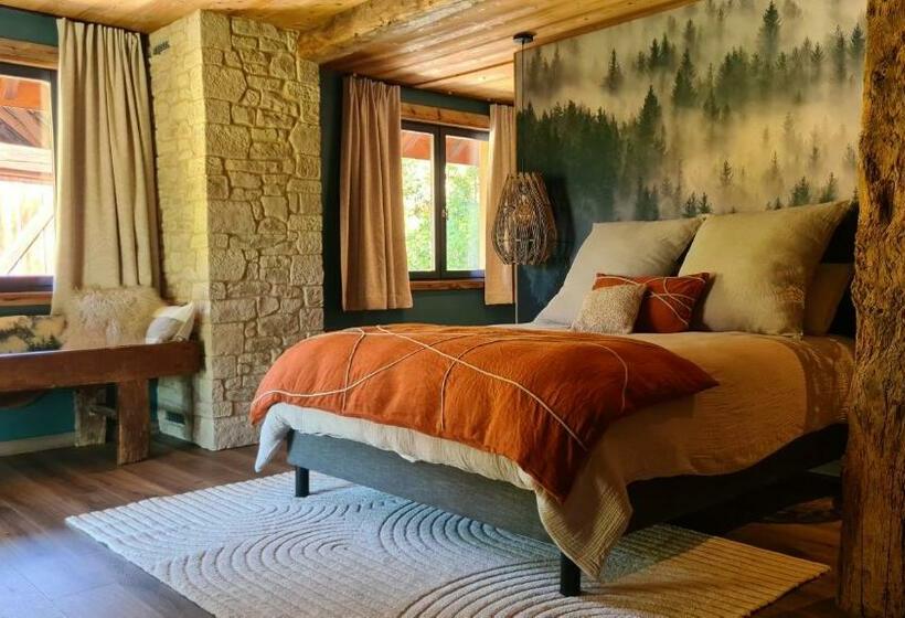 غرفة قياسية مزوَّدة بتراس, Le Refuge Du Montagnard