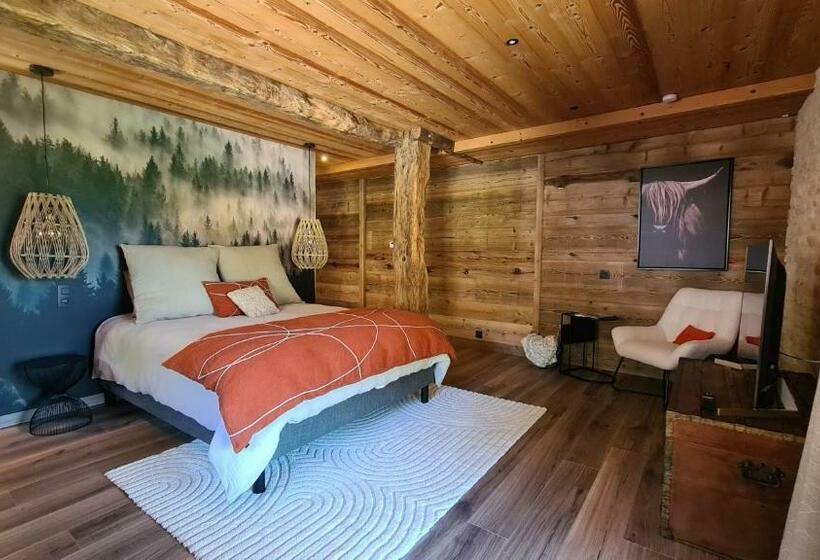 غرفة قياسية مزوَّدة بتراس, Le Refuge Du Montagnard