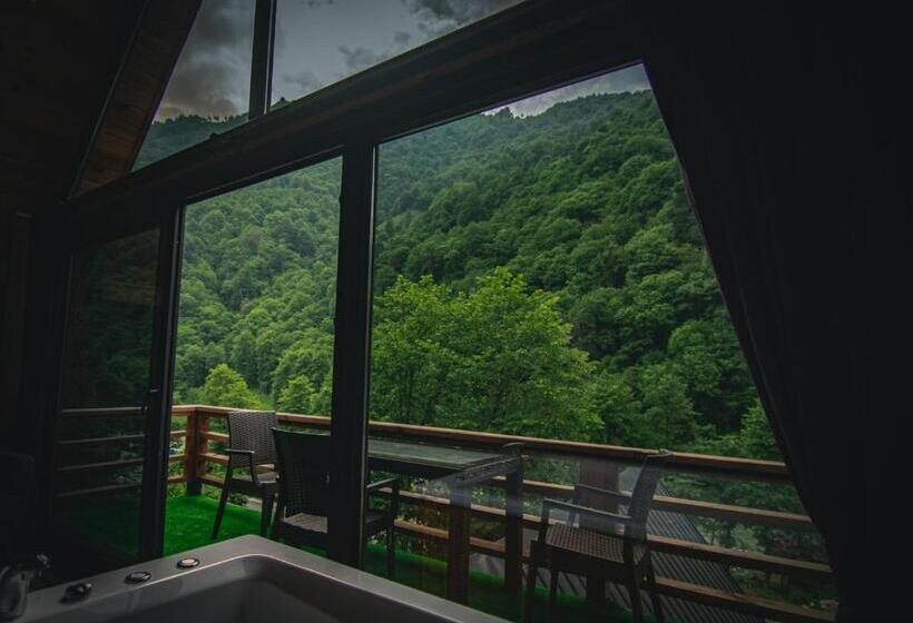 غرفة ديلوكس عائلية, Elamti Suıt Bungalov