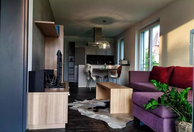庭の見える1ベッドルームアパートメント, Hewen Apartments
