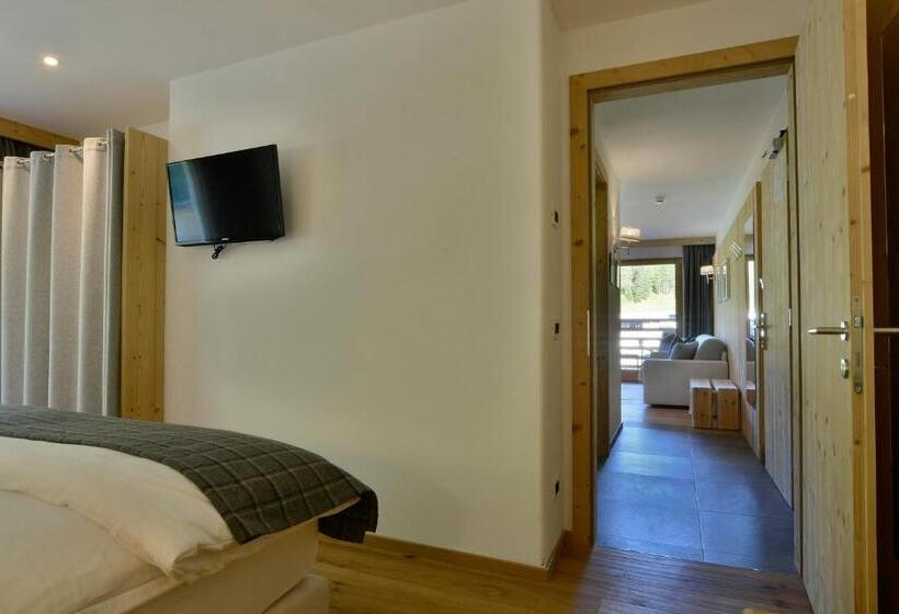 חדר סטנדרט נוף לגינה, Alpine Hotel Gran Foda