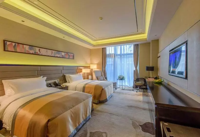 キングサイズベッドのデラックスルーム, Primus Hotel Yinchuan