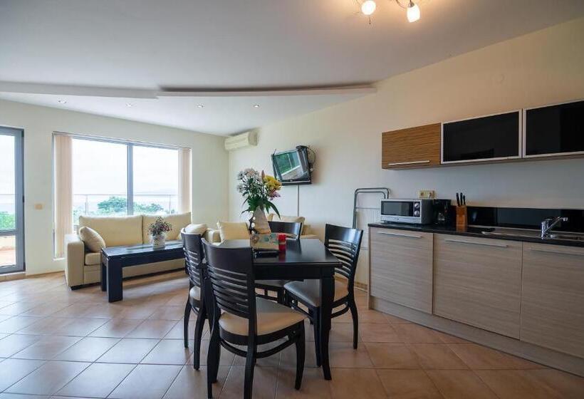 バルコニー付き１ベッドルームアパートメント, Byala Panorama Resort