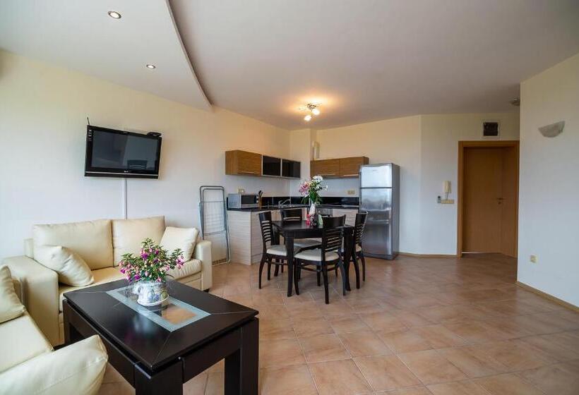 バルコニー付き１ベッドルームアパートメント, Byala Panorama Resort